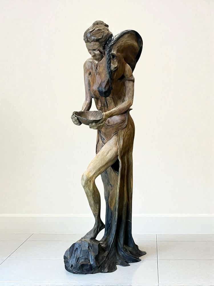 Gypsy Soul Bronze Sculpture by Tammy Tappan in Rust Patina #14 of 29