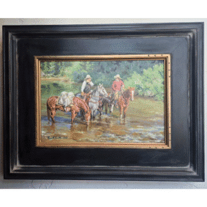 Pit Stop Giclee Print on Canvas by Russell Smith
