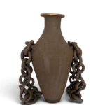 Black Chain Vase by Darina Palmire