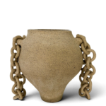 Wide Neck Chain Vase by Darina Palmire